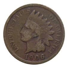 Монета 1 цент 1906 года США (аверс)