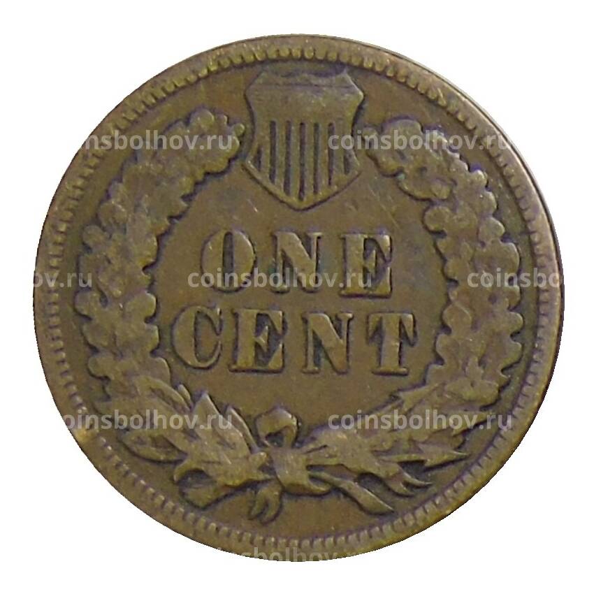 Монета 1 цент 1905 года США (вид 2)