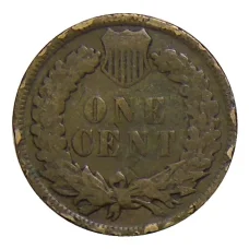 Монета 1 цент 1907 года США (реверс)