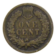 Монета 1 цент 1907 года США (реверс)