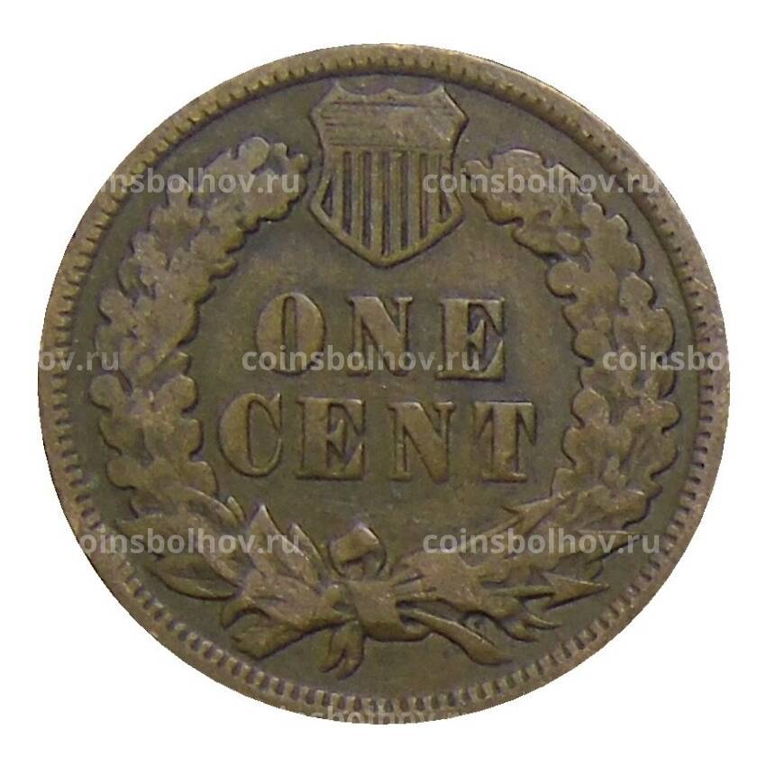 Монета 1 цент 1907 года США (вид 2)