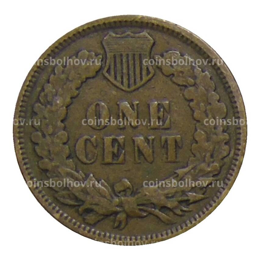 Монета 1 цент 1907 года США (вид 2)