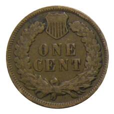 Монета 1 цент 1907 года США (реверс)