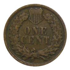 Монета 1 цент 1907 года США (реверс)