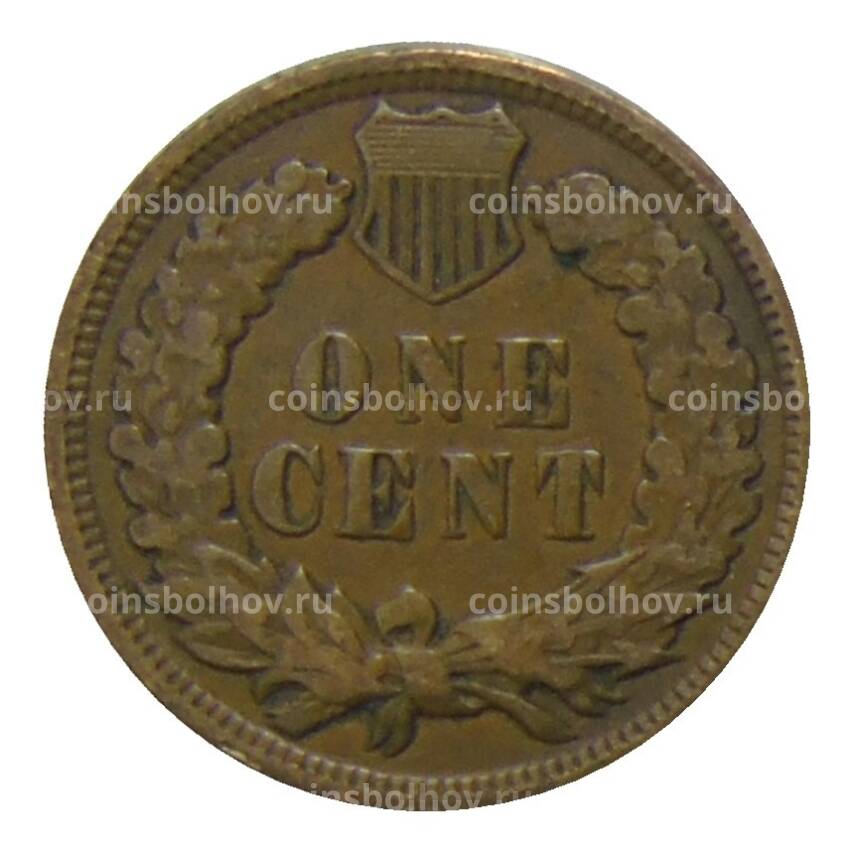 Монета 1 цент 1907 года США (вид 2)