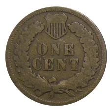 Монета 1 цент 1907 года США (реверс)