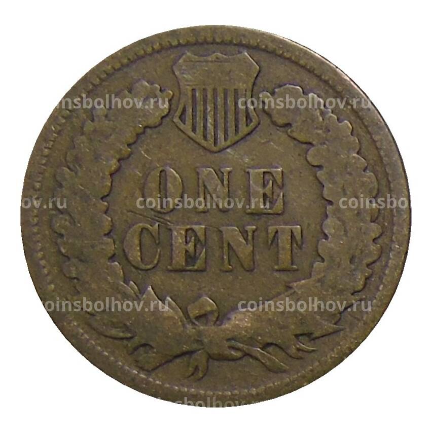 Монета 1 цент 1907 года США (вид 2)