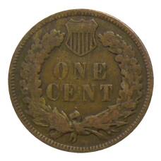 Монета 1 цент 1907 года США (реверс)