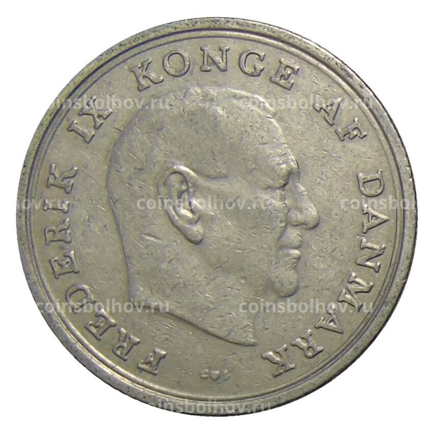 Монета 1 крона 1968 года Дания (вид 2)