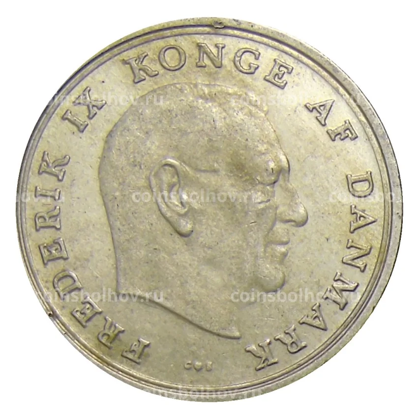 Монета 1 крона 1969 года Дания (вид 2)