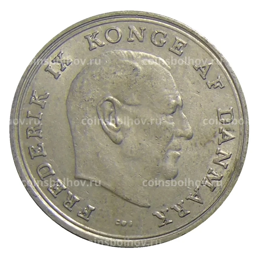 Монета 1 крона 1971 года Дания (вид 2)
