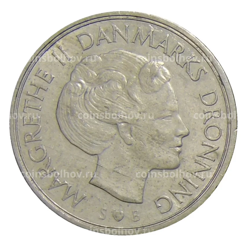 Монета 1 крона 1975 года Дания (вид 2)