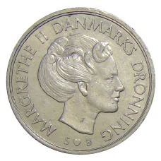 Монета 1 крона 1976 года Дания (реверс)