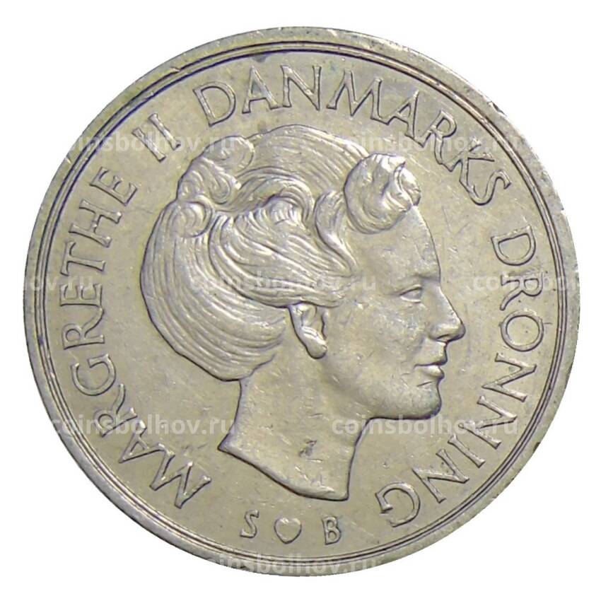 Монета 1 крона 1976 года Дания (вид 2)