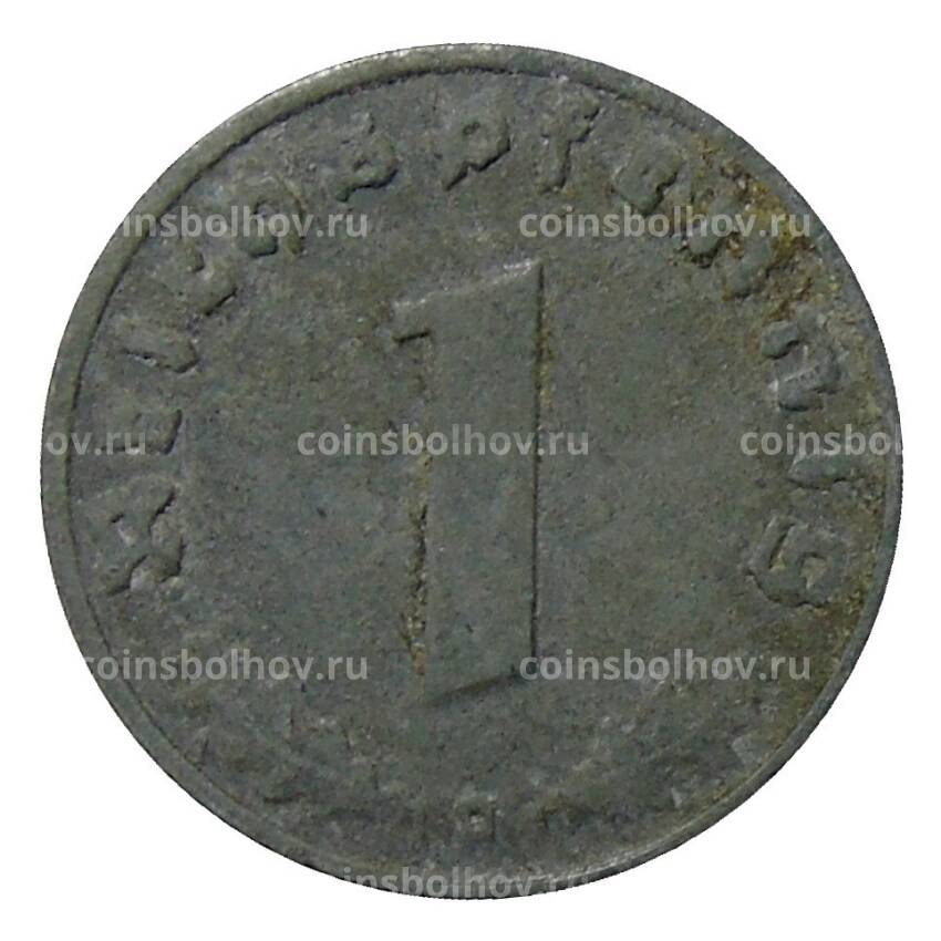 Монета 1 рейхспфенниг 1942 года D Германия (вид 2)