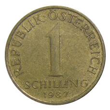 Монета 1 шиллинг 1987 года Австрия (аверс)
