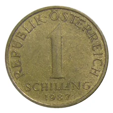 Монета 1 шиллинг 1987 года Австрия (аверс)