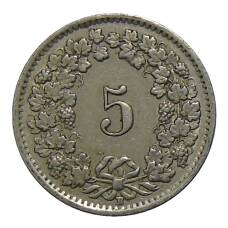 Монета 5 раппенов 1955 года B Швейцария (реверс)