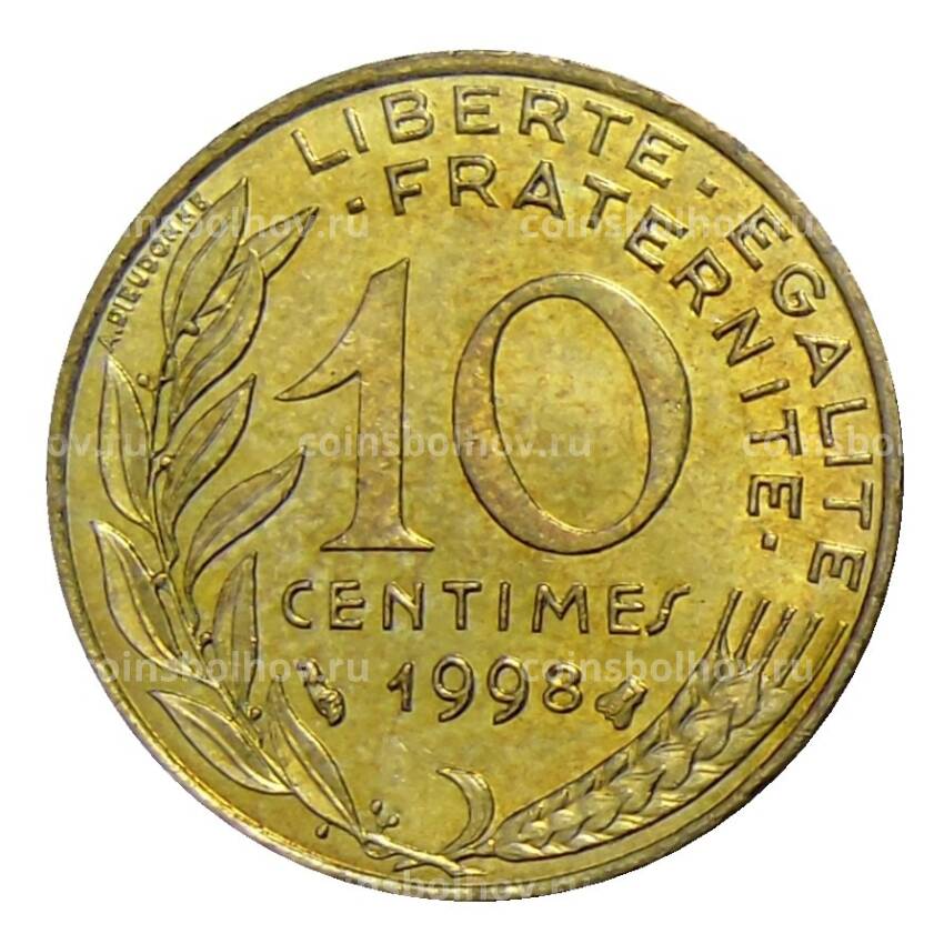 Монета 10 сантимов 1998 года Франция