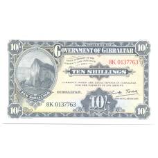Банкнота 10 шиллингов 1934 года (2018) Гибралтар