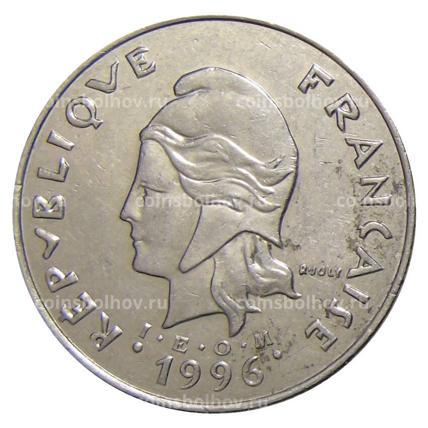 Монета 50 франков 1996 года Французская Полинезия