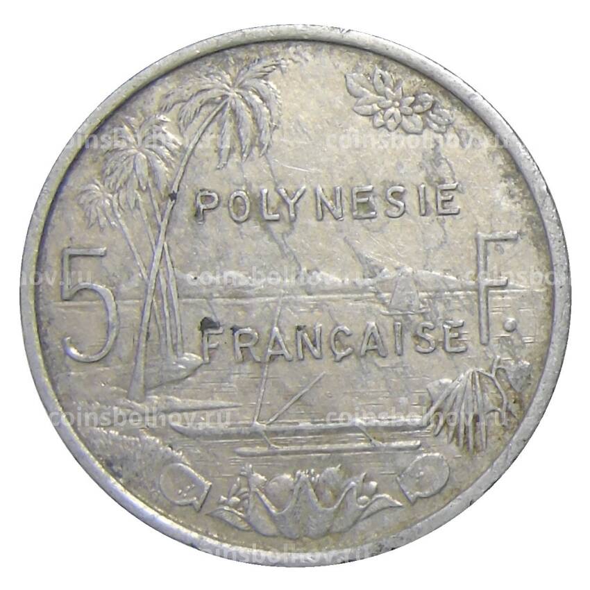 Монета 5 франков 1983 года Французская Полинезия (вид 2)