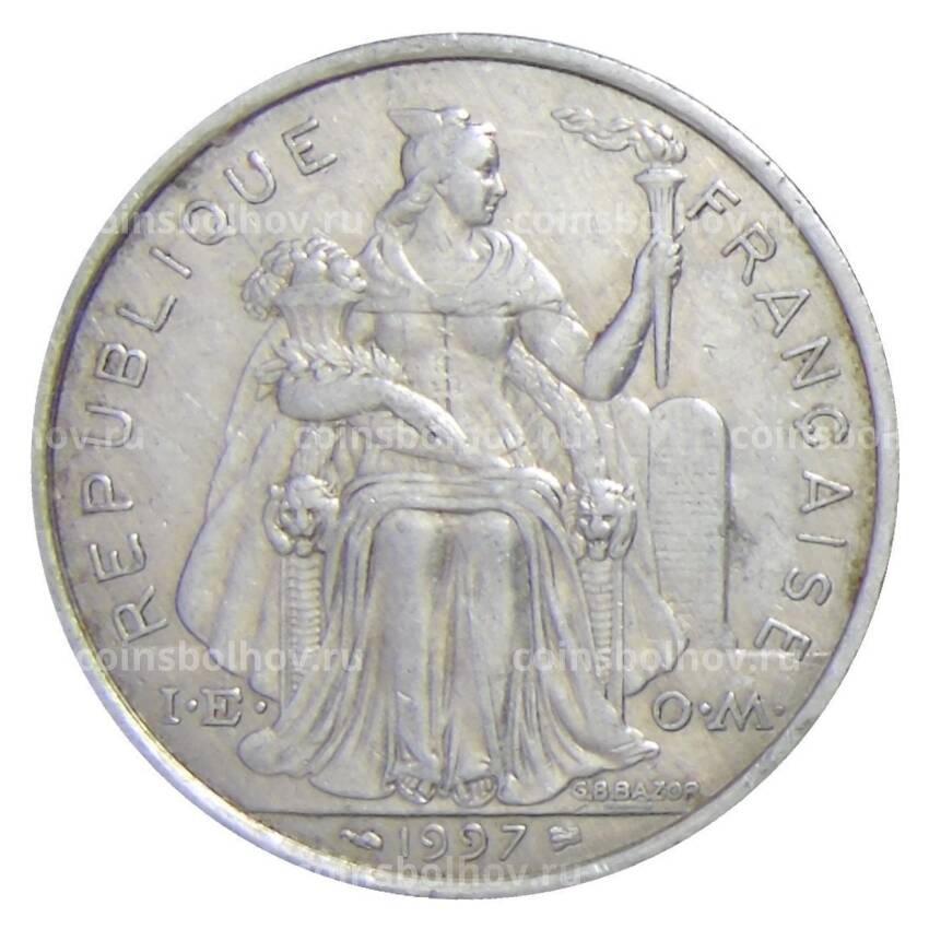 Монета 5 франков 1997 года Французская Полинезия