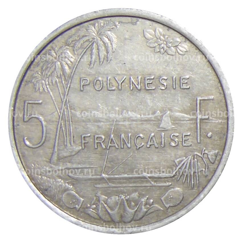 Монета 5 франков 2000 года Французская Полинезия (вид 2)