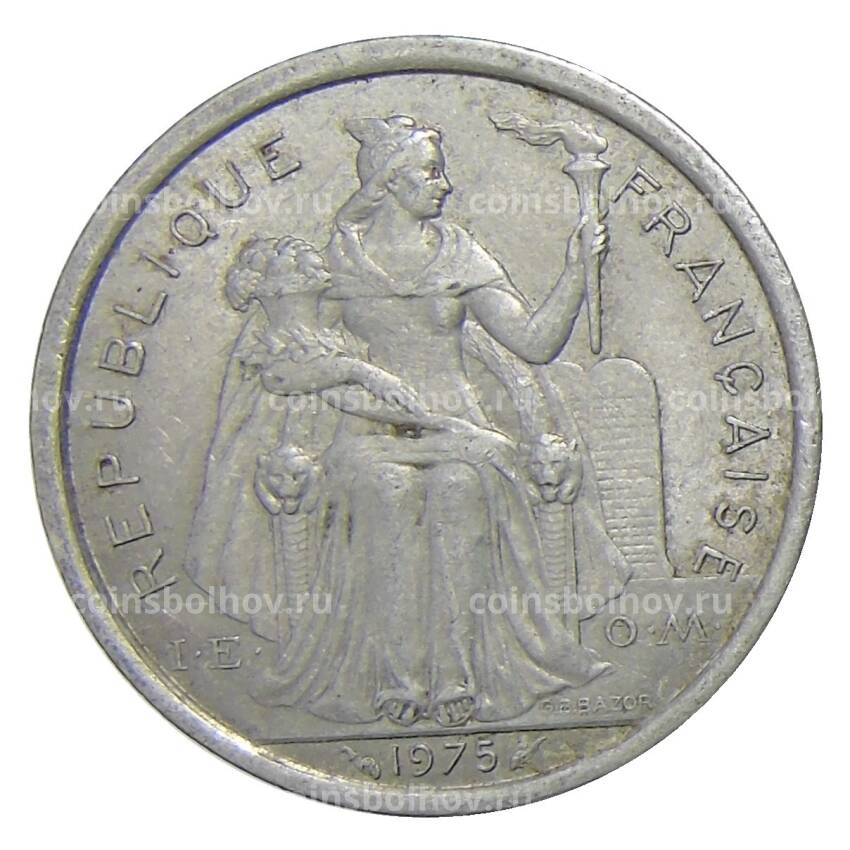 Монета 2 франка 1975 года Французская Полинезия