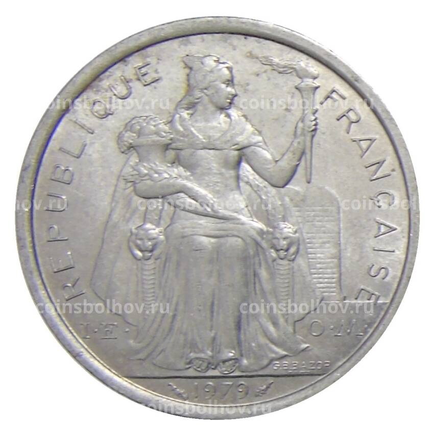 Монета 2 франка 1979 года Французская Полинезия