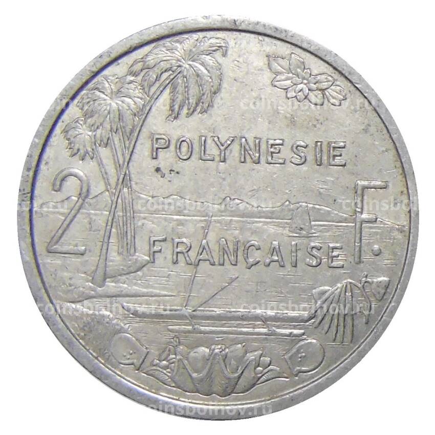 Монета 2 франка 1982 года Французская Полинезия (вид 2)