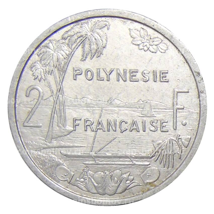 Монета 2 франка 1983 года Французская Полинезия (вид 2)