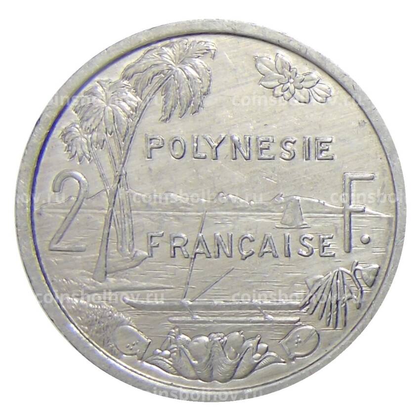 Монета 2 франка 1999 года Французская Полинезия (вид 2)