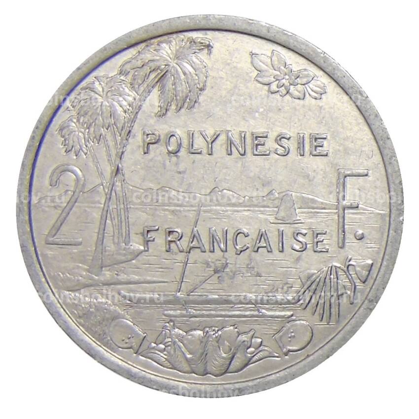 Монета 2 франка 2001 года Французская Полинезия (вид 2)