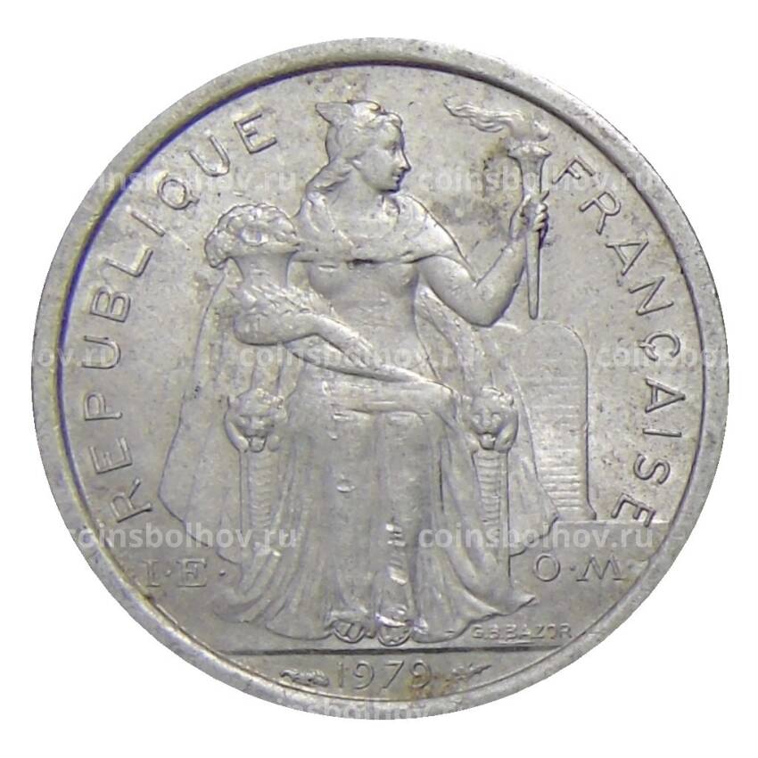 Монета 1 франк 1979 года Французская Полинезия