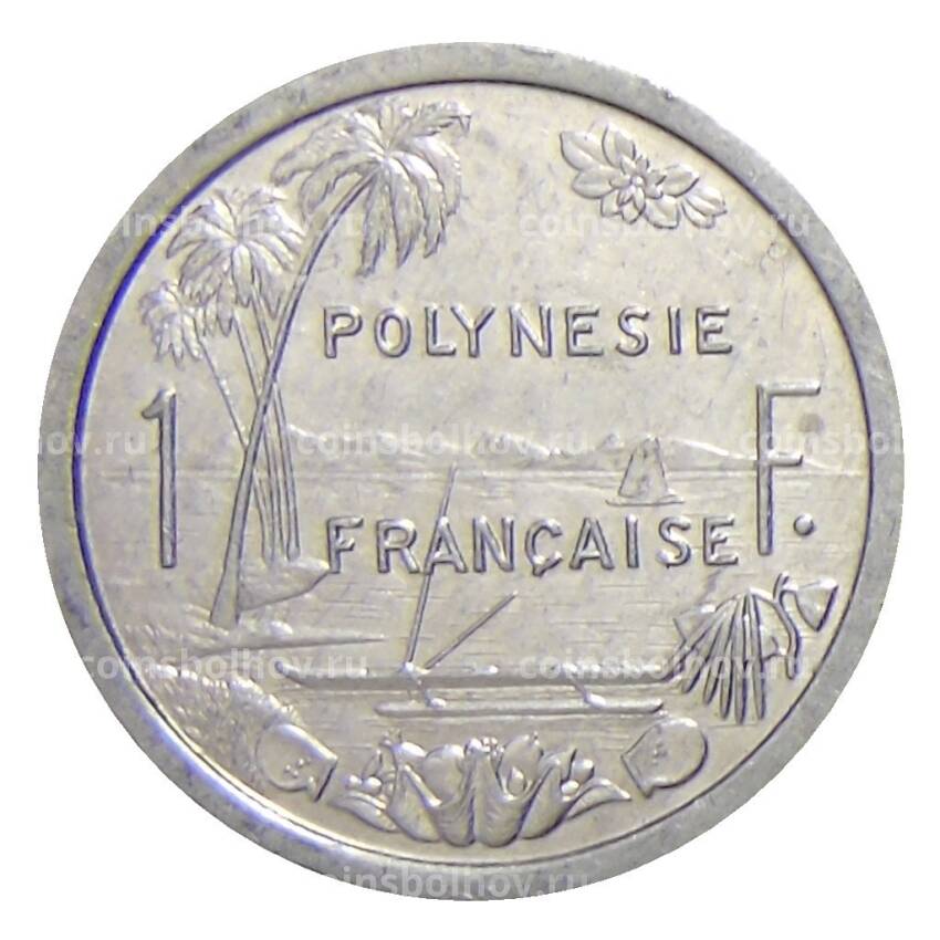 Монета 1 франк 1985 года Французская Полинезия (вид 2)