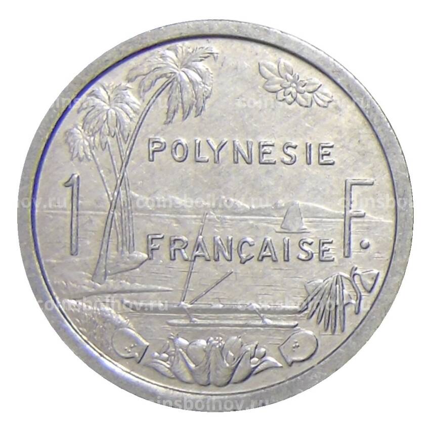 Монета 1 франк 1986 года Французская Полинезия (вид 2)