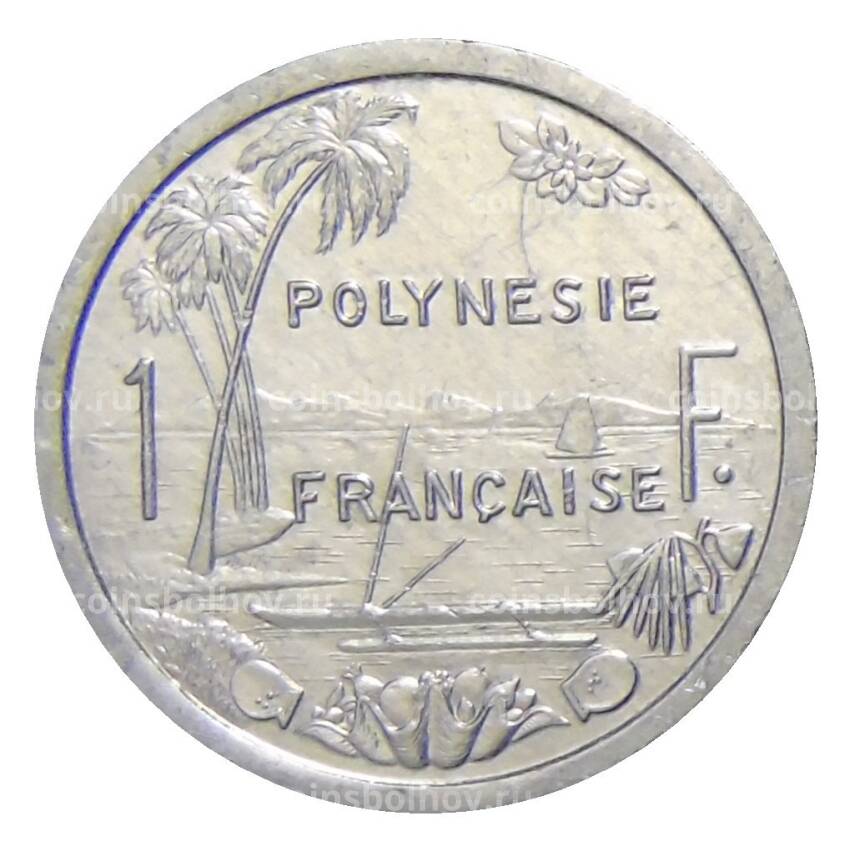 Монета 1 франк 1990 года Французская Полинезия (вид 2)