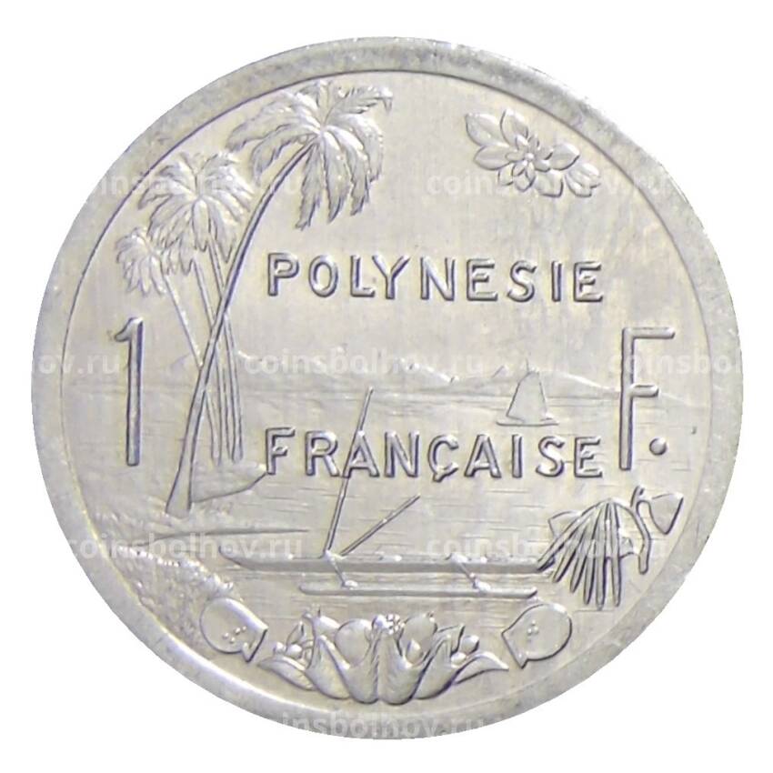 Монета 1 франк 2001 года Французская Полинезия (вид 2)