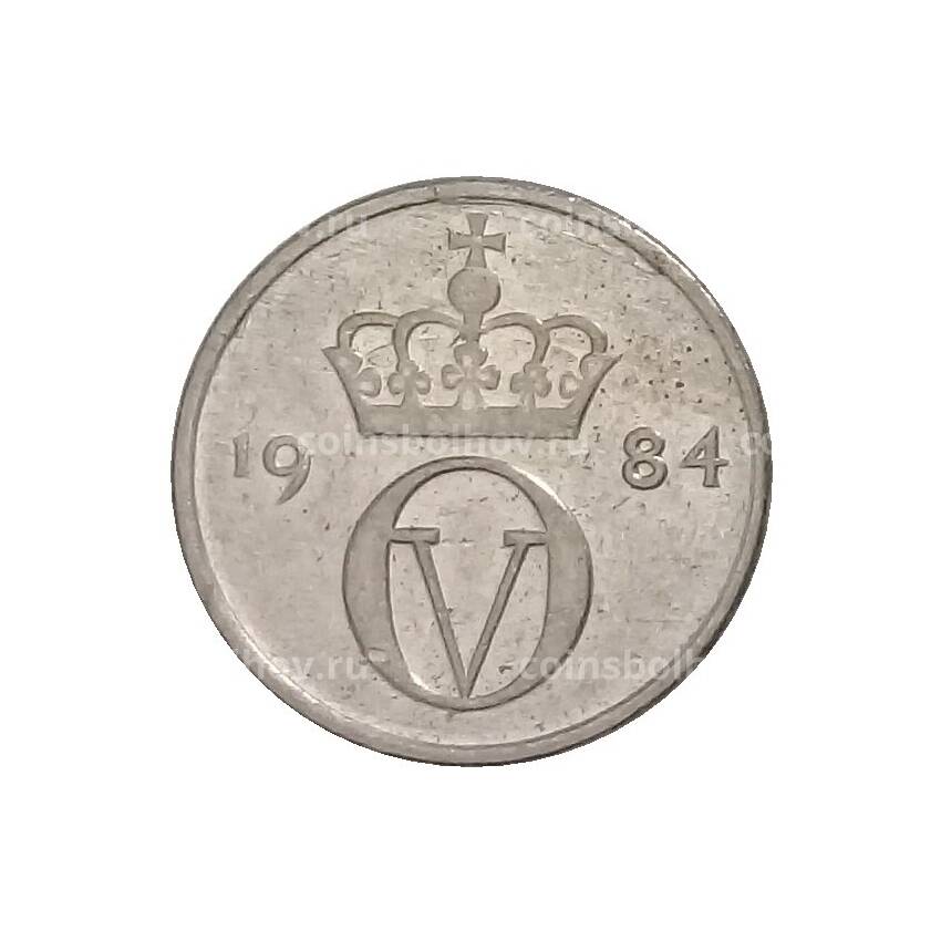 Монета 10 эре 1984 года Норвегия