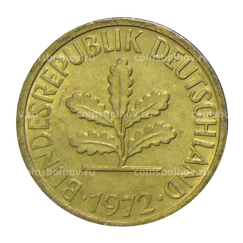 Монета 5 пфеннигов 1972 года D Восточная Германия (ГДР)