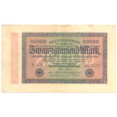 Банкнота 20000 марок 1923 года Германия