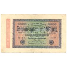 Банкнота 20000 марок 1923 года Германия