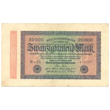 Банкнота 20000 марок 1923 года Германия