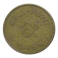Жетон игровой номинал  6 пенсов