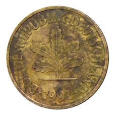 Монета 5 пфеннигов 1991 года J Германия (аверс)