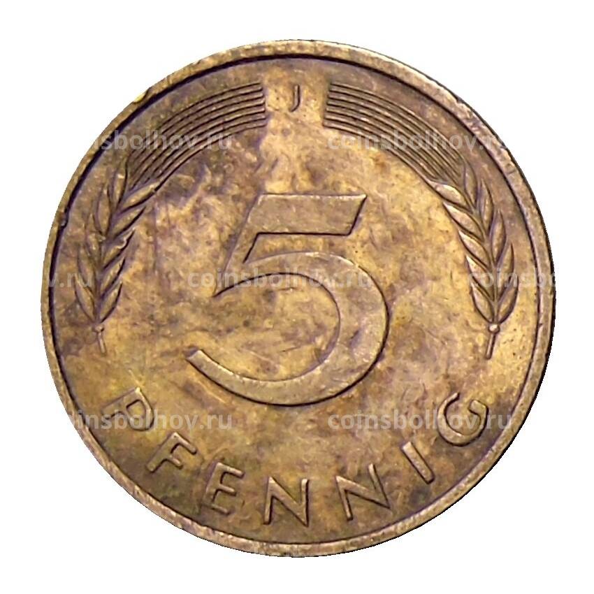 Монета 5 пфеннигов 1994 года J Германия (вид 2)