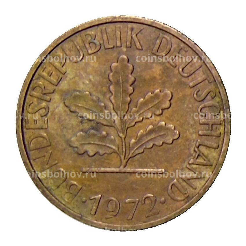 Монета 5 пфеннигов 1972 года J Германия