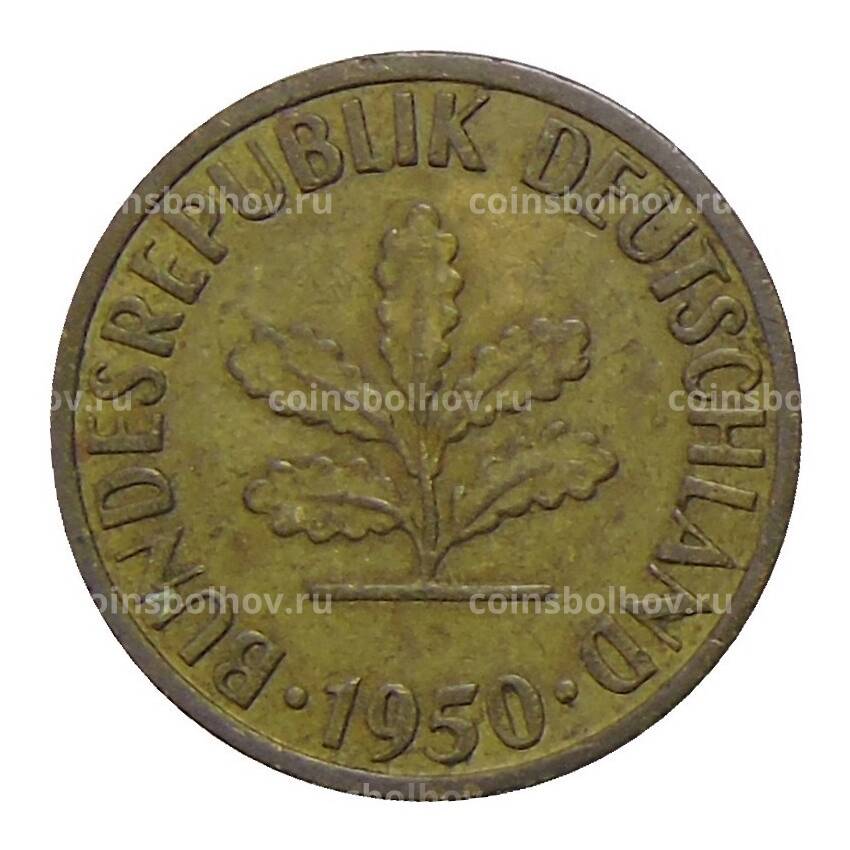 Монета 5 пфеннигов 1950 года J Германия