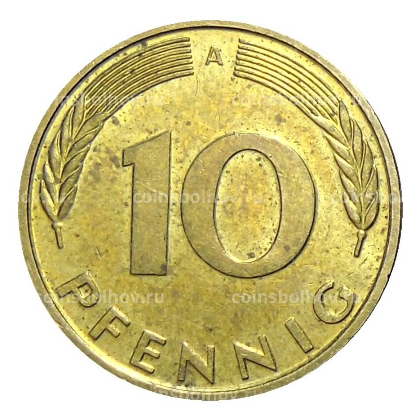 Монета 10 пфеннигов 1990 года A Германия (вид 2)